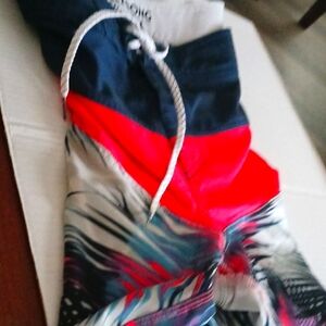 Billabong Orange and Blue Sporty Swim Shorts Waist 40"